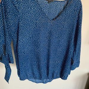 Blue polka dot Blouse